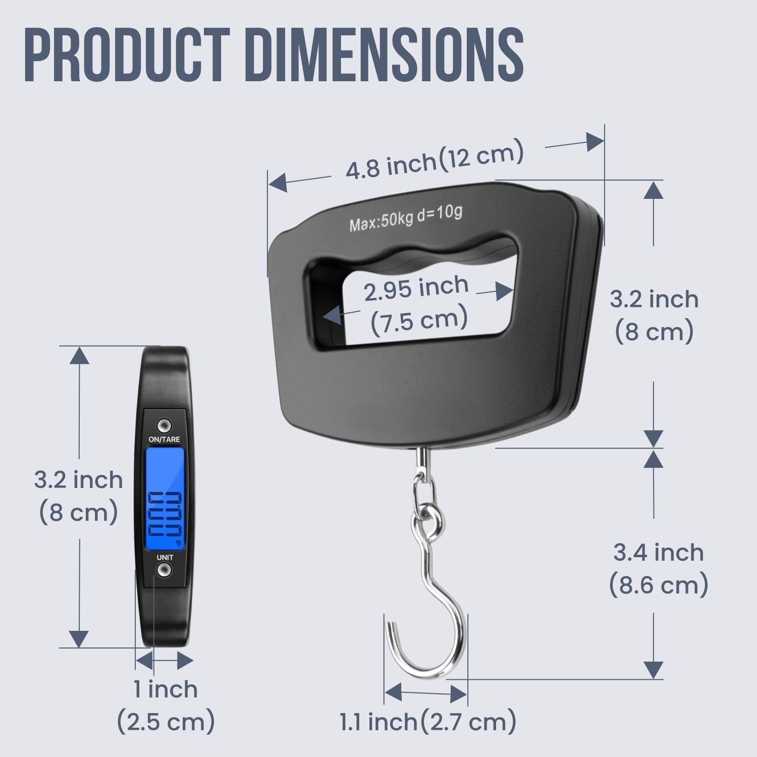 50Kg 10g Luggage Weight Scale, - Travel Accessories Electronics のレビューと価格