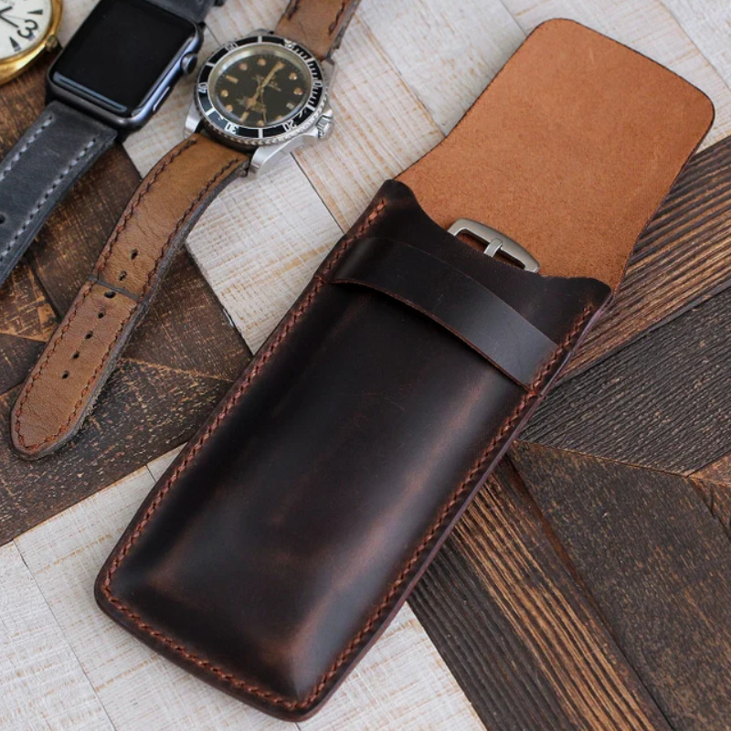 Leather Cigar Case Bag for 3 C - Travel Accessories And Gadgets のレビューと価格