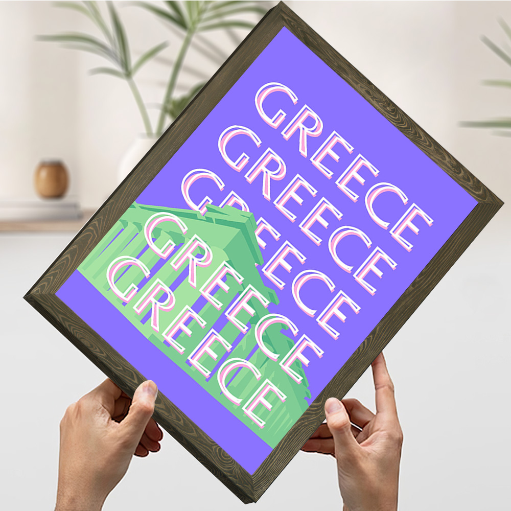 Greece Travel Poster Customiza - Travel Accessories Greece のレビューと価格