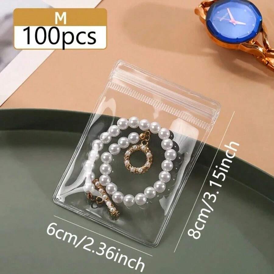 M Size 100pcs Clear Ziplock Je - Travel Router Accessories のレビューと価格