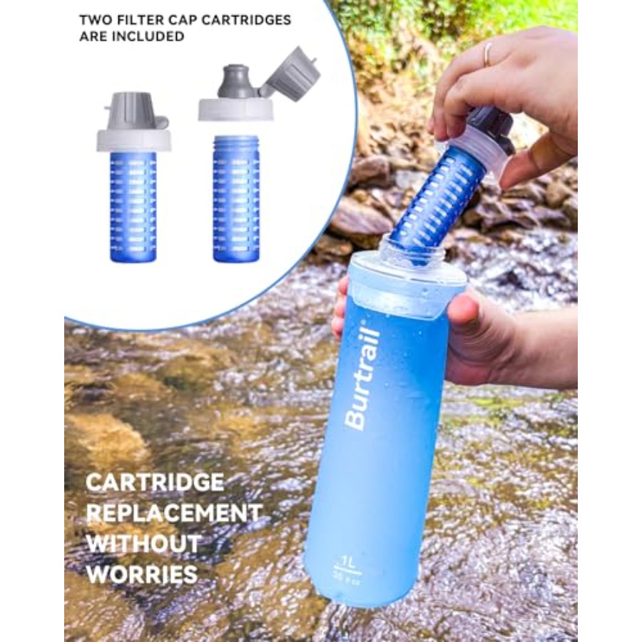 Outdoor Water Filter Bottle BP - Water Bottle Collapsible のレビューと価格