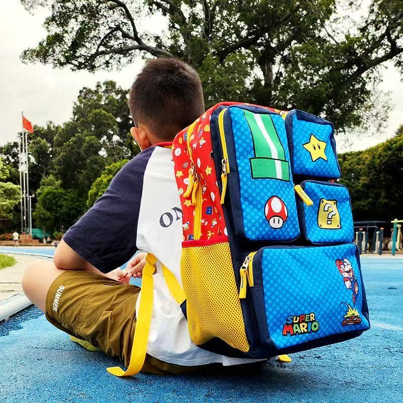 Cartoon Mario Backpack Cute Ki - Travel Accessories Toddler のレビューと価格