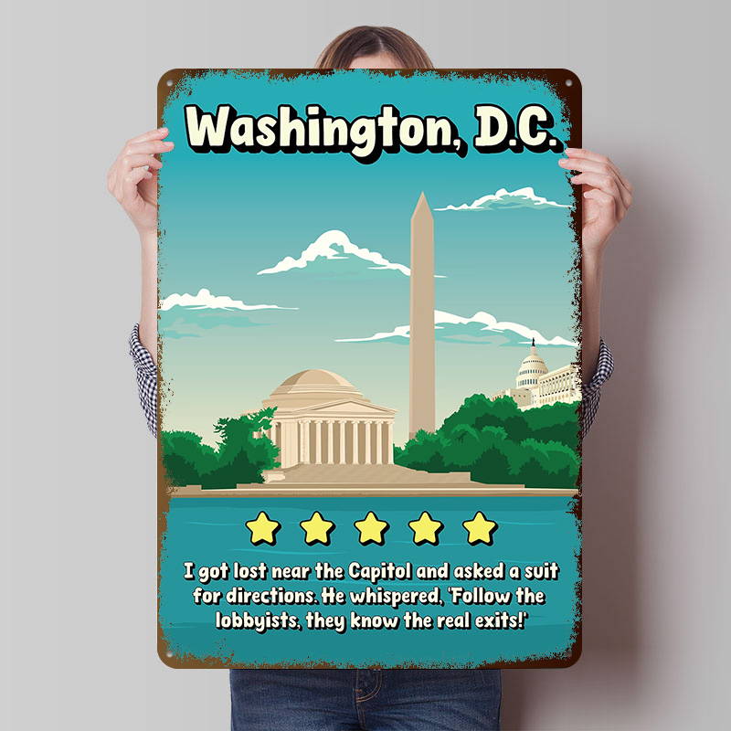 Washington D.C. Funny Review T - Travel Accessories Reviews のレビューと価格