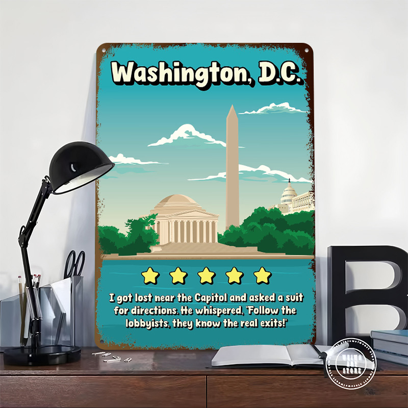 Washington D.C. Funny Review T - Travel Accessories Reviews のレビューと価格