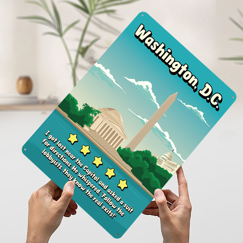 Washington D.C. Funny Review T - Travel Accessories Reviews のレビューと価格