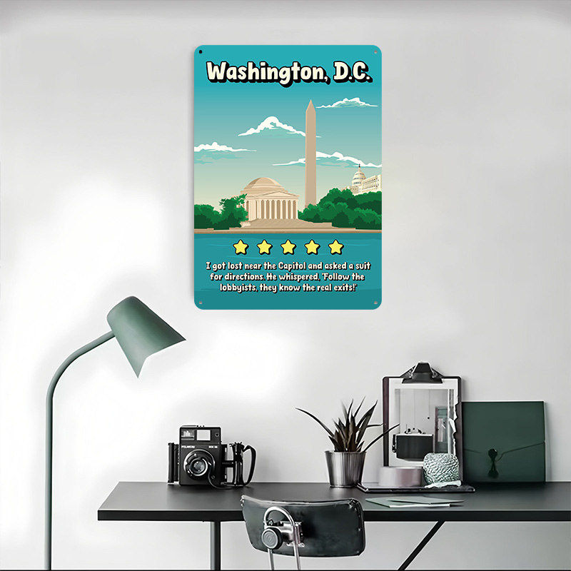 Washington D.C. Funny Review T - Travel Accessories Reviews のレビューと価格