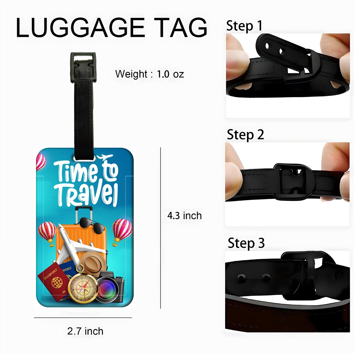 Travel style Luggage Tag Men W - Travel Accessories Gifts For Men のレビューと価格