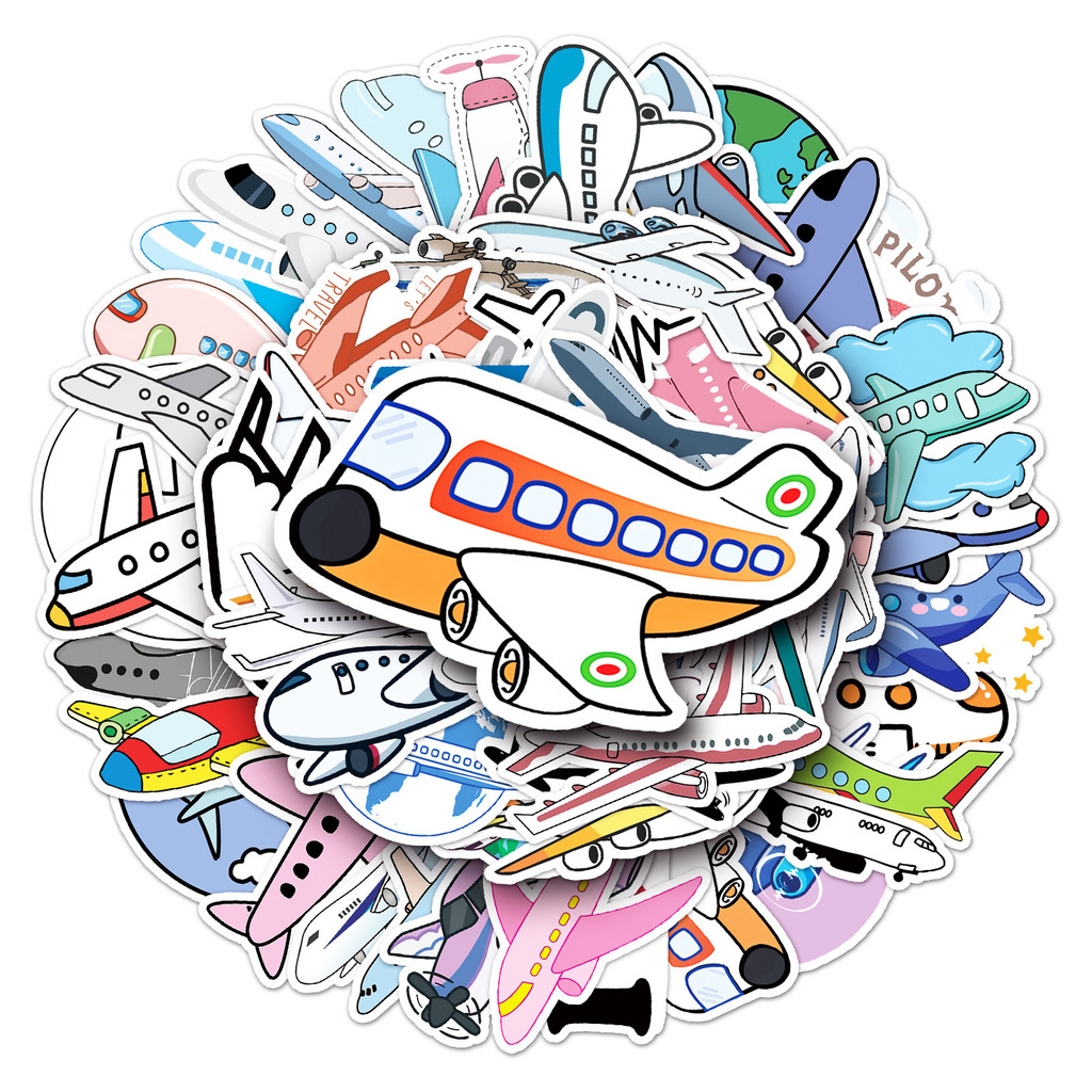 50 Charming Airplane Decals -  - Travel Accessories And Gadgets のレビューと価格