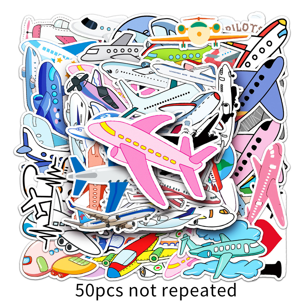 50 Charming Airplane Decals -  - Travel Accessories And Gadgets のレビューと価格