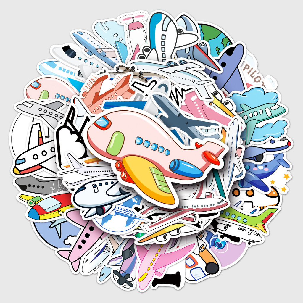 50 Charming Airplane Decals -  - Travel Accessories And Gadgets のレビューと価格