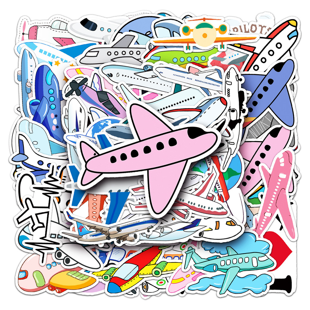 50 Charming Airplane Decals -  - Travel Accessories And Gadgets のレビューと価格
