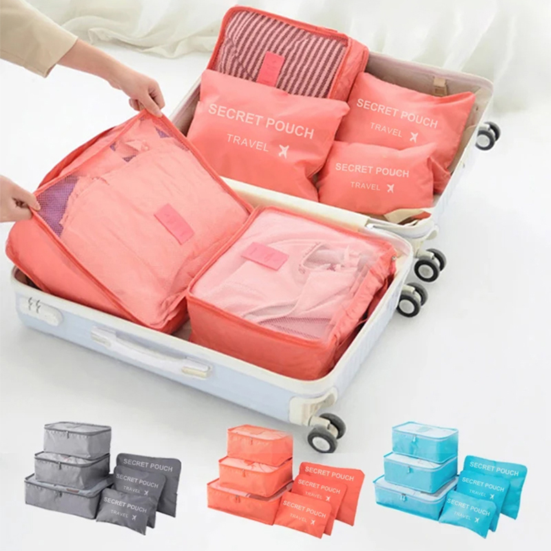 6pcs Travel Storage Bag Large  - Travel Accessories Organiser のレビューと価格