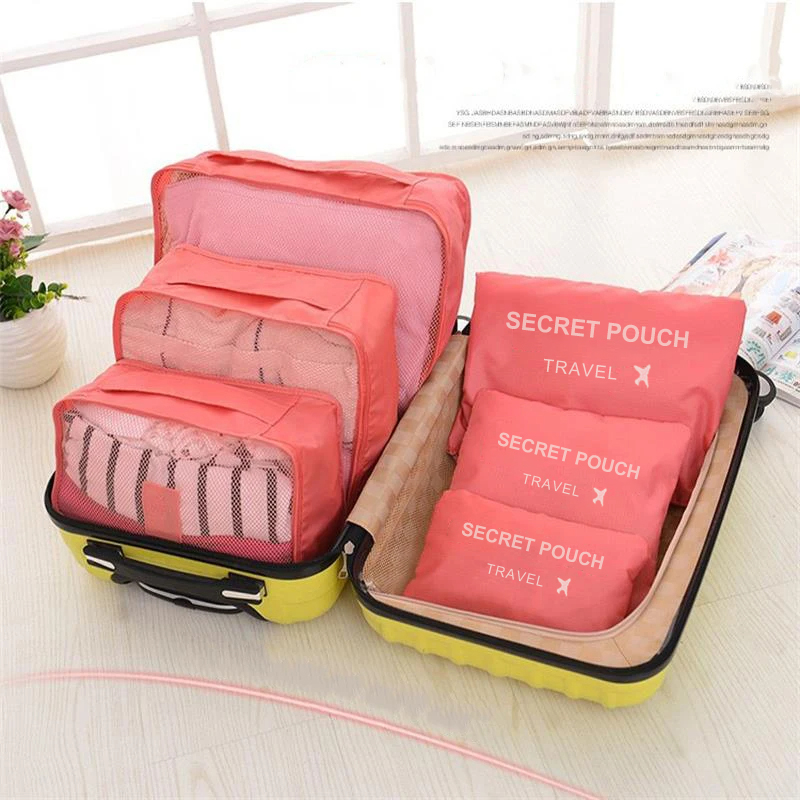 6pcs Travel Storage Bag Large  - Travel Accessories Organiser のレビューと価格