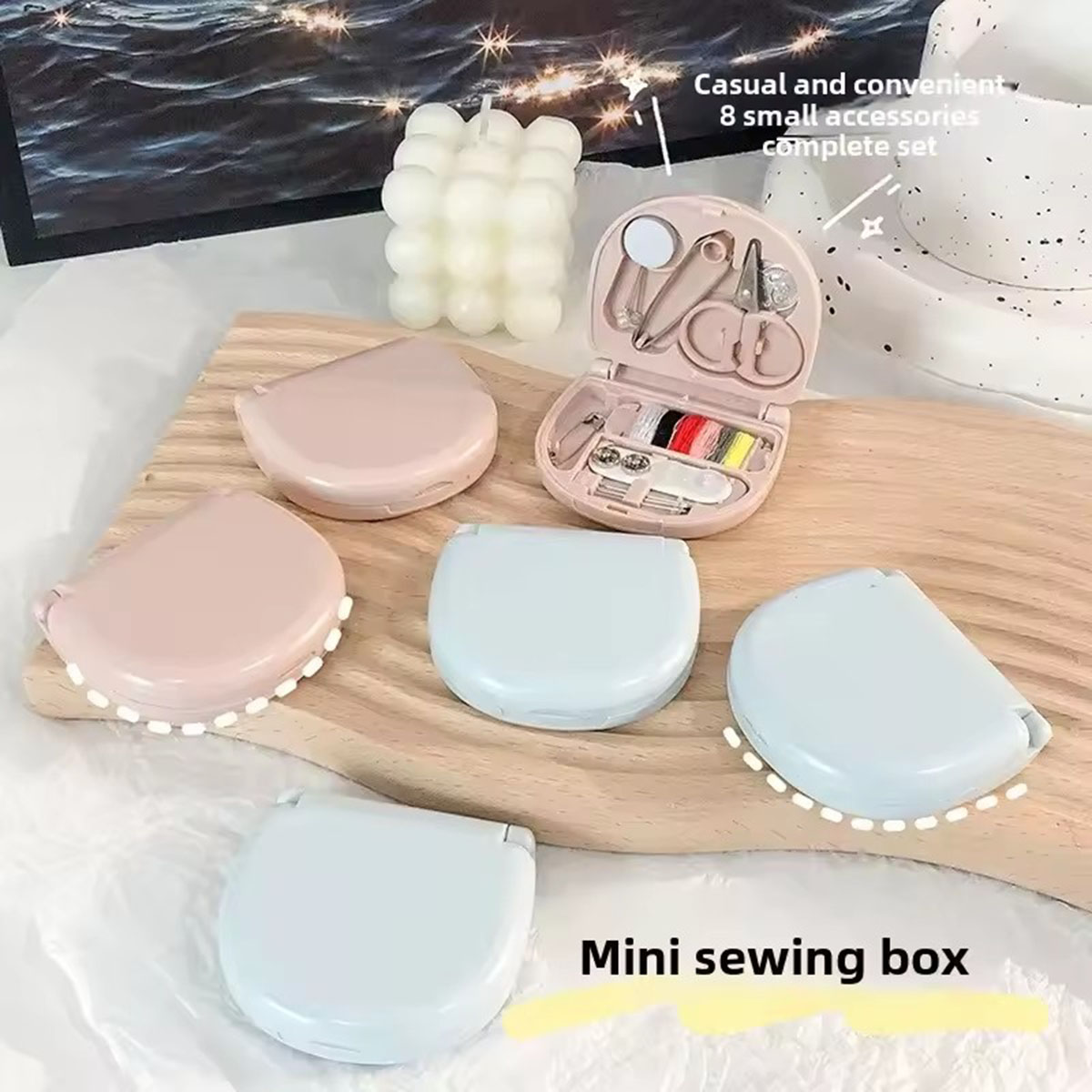 Mini Manual Sewing Machine Kit - Travel Accessories To Sew のレビューと価格