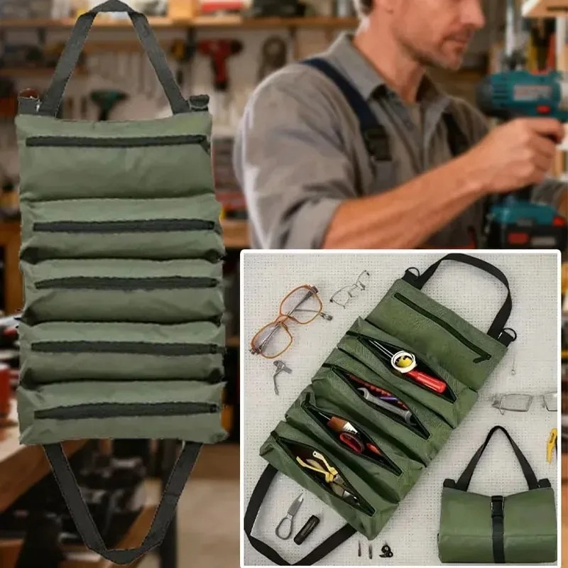 1-4PCS Roll Up Multi Pocket Ox - Travel Router Accessories のレビューと価格